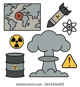 Nuclear symbols of global threats