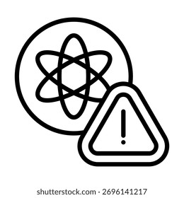 Symbol für nukleare Bedrohungen für Design und Vektorgrafik