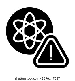 Symbol für nukleare Bedrohungen für Design und Vektorgrafik