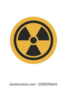 Nuclear threat, radiation sign, vector illustration stock illustration