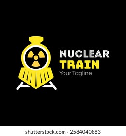 Nuclear Train Logo Design Template. Good for Business, Agency, Community and Organization