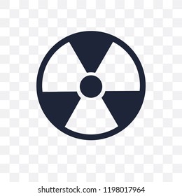 Nuclear transparent icon. Nuclear symbol design from Army collection.