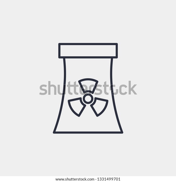 Nuclear trash can icon isolated on\
background. Environmental symbol modern, simple, vector, icon for\
website design, mobile app, ui. Vector\
Illustration