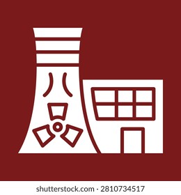 Nuclear trendy vector illustration in flat style superb background.eps