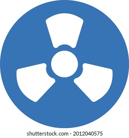 icono de color de glifo vector nuclear