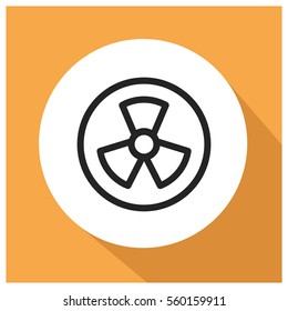 Nuclear vector icon