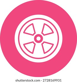Ilustração de design de ícone de vetor nuclear