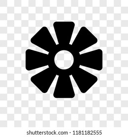 Nuclear vector icon isolated on transparent background, Nuclear logo concept