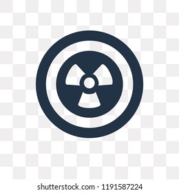 Nuclear vector icon isolated on transparent background, Nuclear transparency concept can be used web and mobile