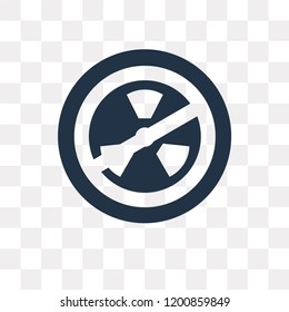 Nuclear vector icon isolated on transparent background, Nuclear transparency concept can be used web and mobile