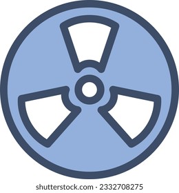 ilustración vectorial nuclear aislada en un fondo transparente. iconos vectoriales de color para el concepto o los gráficos web.