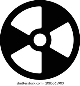nuclear Vector illustration on a transparent background. Premium quality symbols. Glyphs  vector icon for concept and graphic design.