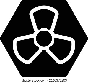 nuclear Vector illustration on a transparent background. Premium quality symmbols. Glyphs vector icons for concept and graphic design.