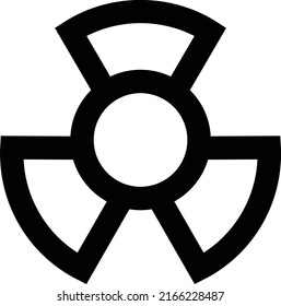 Nuclear Vector illustration on a transparent background.Premium quality symmbols.Stroke vector icon for concept and graphic design.