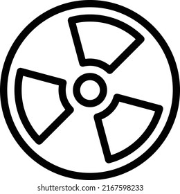 nuclear Vector illustration on a transparent background.Premium quality symmbols.Stroke vector icon for concept and graphic design.