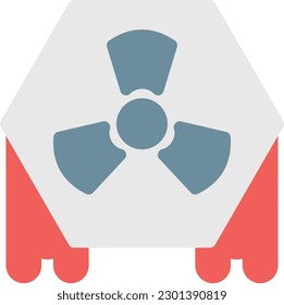 ilustración del vector nuclear en un fondo transparente. Símbolos de calidad superior. Iconos vectoriales de color de línea para el concepto y el diseño gráfico.