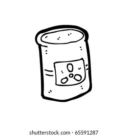 caricatura sobre residuos nucleares