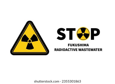 contenedor de desechos nucleares. radioactivo. paren. ilustración vectorial eps 10
