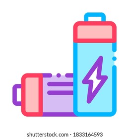Nuclear Waste Container Vector Thin Line Icon. Scrap Nuclear Materials Environmental Pollution, Chemical, Radiological Contamination Linear Pictogram. Dirty Soil, Water, Air Contour Illustration