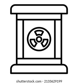 Nuclear Waste Icon Vector Image. Can Also Be Used For Web Apps, Mobile Apps And Print Media.