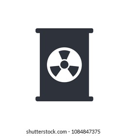 nuclear waste icon vector logo template