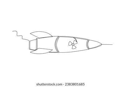A nuclear weapon was flown. Nuclear weapon one-line drawing