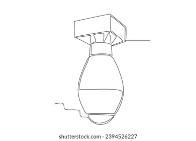 A nuclear weapon landed. Nuclear weapon one-line drawing