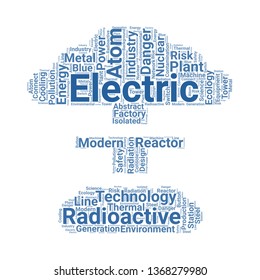 nuclear word cloud. tag cloud about nuclear