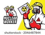 Nuclear Worker - Mascot Logo Template