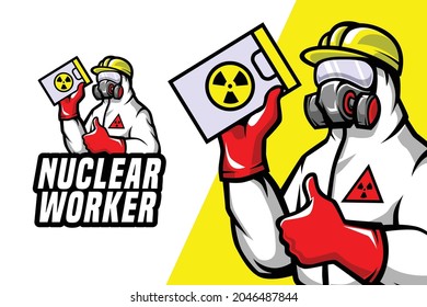 Nuclear Worker - Mascot Logo Template