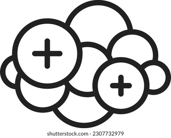 Nucleus icon vector image. Suitable for mobile application web application and print media.