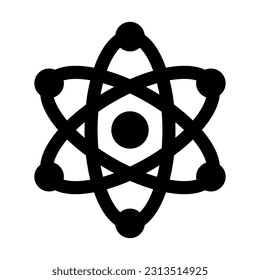 Nucleus Vector Glyph Icon For Personal And Commercial Use.
