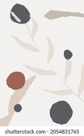 Nude Brush Set Vector Memphis Background. Continuous Elements Template. Feminine Art Backdrop. Pastel Shapes Organic Card.