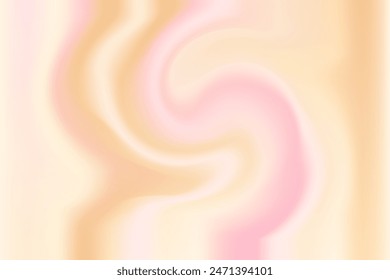 Nude Farbe gemischt Gradient, ästhetische unscharfe Wirbeltextur. Flüssiger abstrakter wellenförmiger Hintergrund. Flüssige neutrale beige, rosa Flow-Hintergrund.