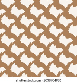 Nude Color Scale Vector Seamless Pattern Pastel Background. Brown and Beige Scaly Minimal Trendy Colors. Brush Hand Painted elements of Design
