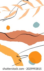 Vector Memphis De Decoración Desnuda. Impresión de pincel orgánico. Tarjeta de dibujo. Pastel Da Forma A La Textura De Belleza.