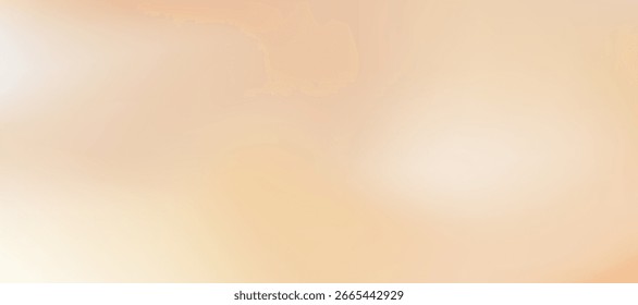 Nude ecru texture. Wavy beige gradient background. Delicate champagne-colored wallpaper in coffee and milk tones. Soft warm pastel background. Vector illustration