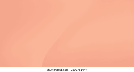 Nude gradient. Abstract light peach, pink color vector banner. Blurred light fresh orange gradient background. 