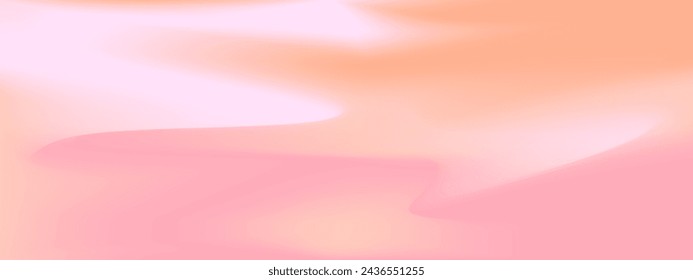 Fondo de degradado desnudo con color neutro. Textura suave de melocotón claro con desenfoque. Malla de gradiente suave. Ilustración de vector