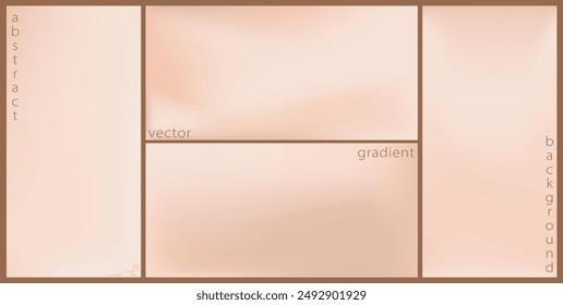Degradado desnudo. Colección de fondo abstracto estético con patrón beige, rosa, pastel, borroso suave. Ideal para historias de redes sociales, portadas de álbumes, Anuncios, Plantillas para marketing digital