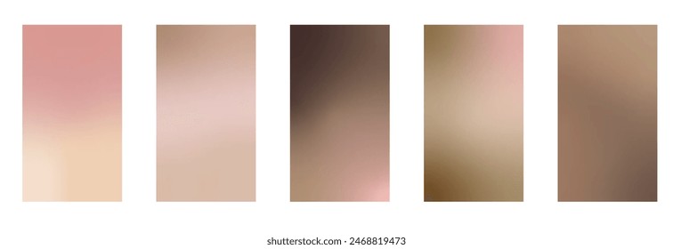 Nacktverlauf. Pastellfarbener nackter Hintergrund, modernes Gradienten-Vektorgrafik-Design. Trendy-Bildschirm
