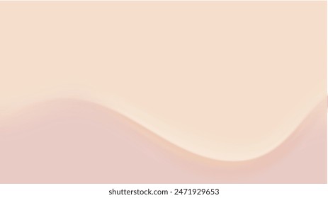 Nacktverlauf. Pastellfarbener nackter Hintergrund mit Soft Wave, modernes Vektorgrafik-Gradientendesign