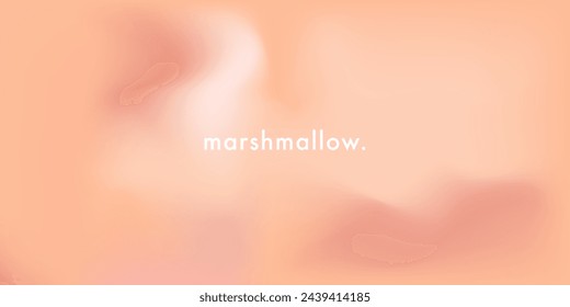 Nude gradient poster. Abstract peach fuzz color vector banner. Blurred light fresh orange delicate gradient background. Pastel beige smooth spots. Vector gentle aesthetic elegant backdrop illustration