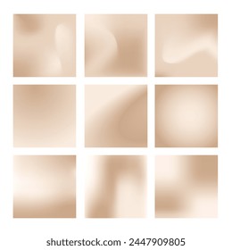 Nacktverlauf. Weiche zweistimmige Hintergründe. Eine Reihe von Bannern für Social Media. Ästhetisches vertikales Poster. Minimale Vektorillustration.