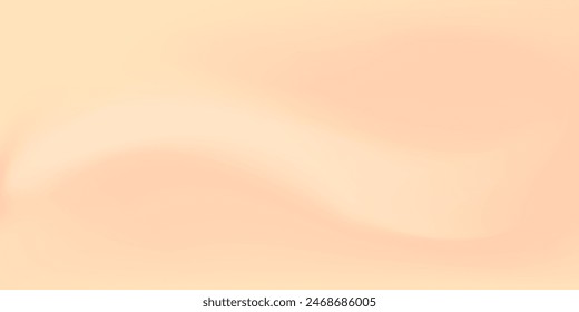 Degradado nude con onda blanca suave. Fondo rosa marrón cálido. Fondo borroso crema