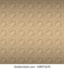 Nude light beige geometric seamless pattern in liner style. Complex tessellated repeatable backdrop.