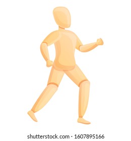 Nude mannequin icon. Cartoon of nude mannequin vector icon for web design isolated on white background