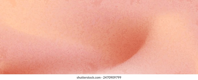 Nude and peach grain  gradient background with neutral color. Light peach soft texture with blur. Soft gradient mesh bg. Vector illustration