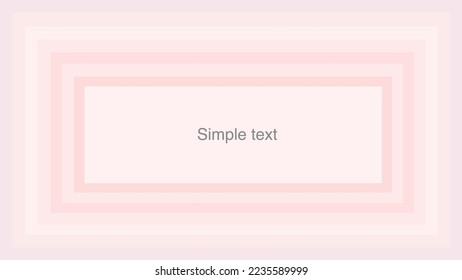 nude pink frame on a wall for text