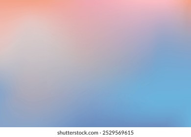 Nude soft sky abstract neutral gradient background. Fluffy cloud vibrant pastel sunset. Blurred light and pale backdrop.